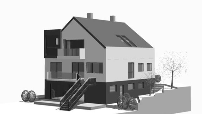 Dachausbau Heidesheim — Ansicht 2